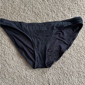 Aerie Textured Black Bikini Bottom